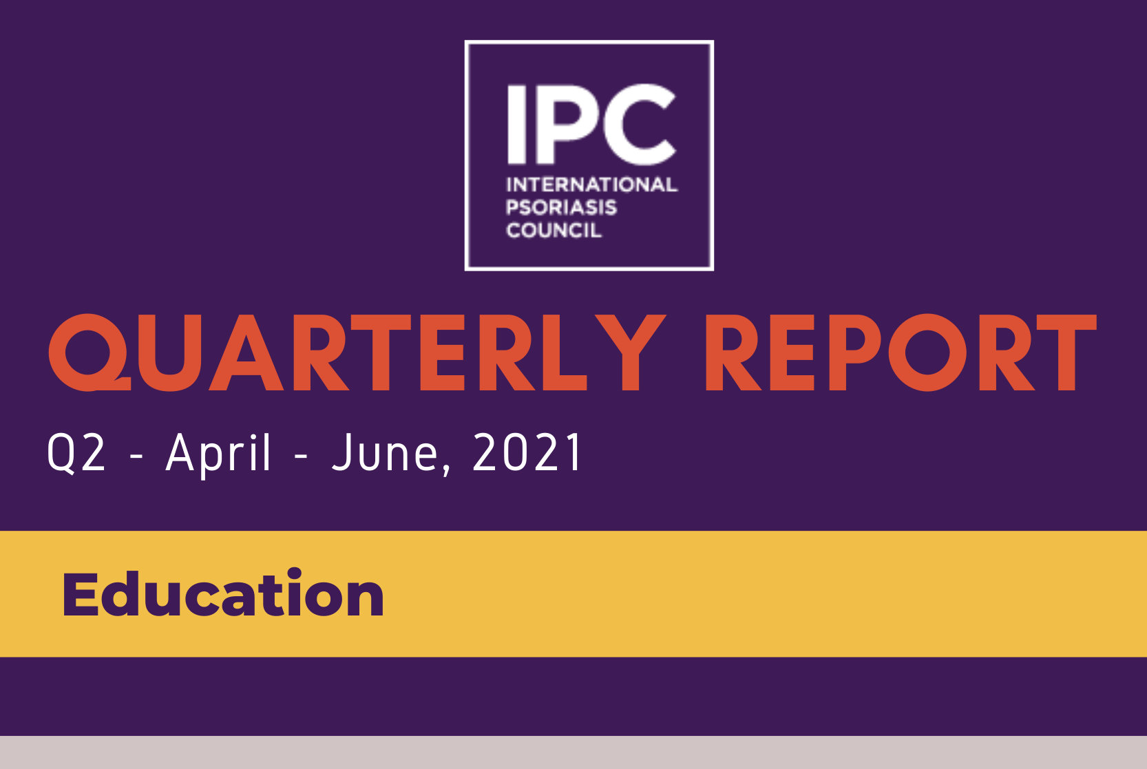 International Psoriasis Council – Report II trimestre 2021